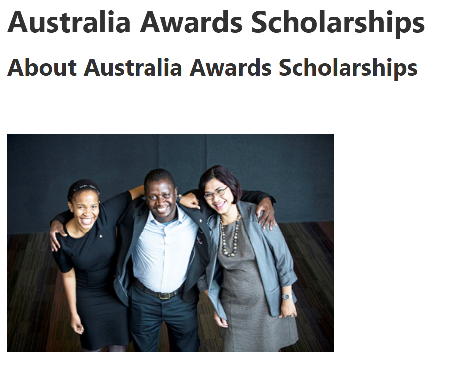 Australia Awards Scholarships 2026
